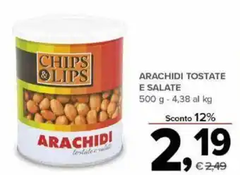Arachidi Tostate E Salate 500g