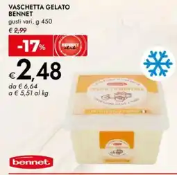 Bennet Vaschetta gelato BENNET offerta