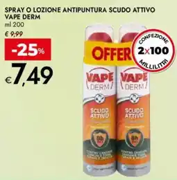 Bennet Spray o lozione antipuntura scudo attivo VAPE DERM offerta