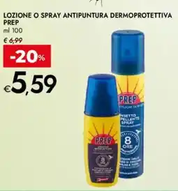 Bennet Lozione o spray antipuntura dermoprotettiva PREP offerta
