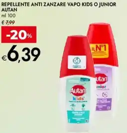 Bennet Repellente anti zanzare vapo kids o junior AUTAN offerta