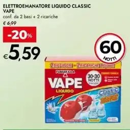 Bennet Elettroemanatore liquido classic VAPE offerta