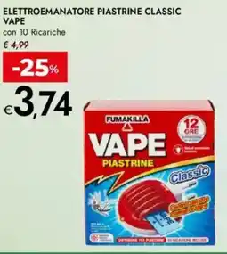 Bennet Elettroemanatore piastrine classic VAPE offerta