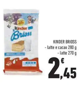 Conad Superstore Kinder brioss - latte e cacao - latte offerta