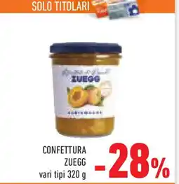 Conad Superstore Confettura zuegg vari tipi offerta