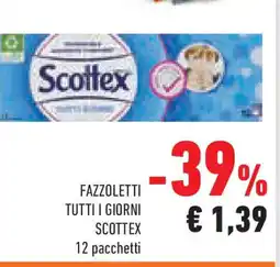 Conad Superstore Fazzoletti tutti i giorni scottex pachetti offerta
