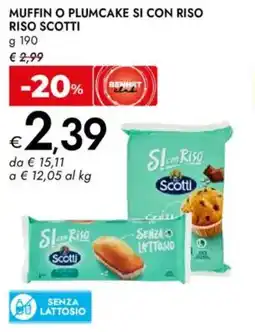 Bennet Muffin o plumcake si con riso RISO SCOTTI offerta