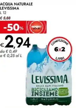 Bennet Acqua naturale LEVISSIMA offerta