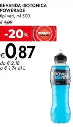 Bennet Bevanda isotonica POWERADE offerta