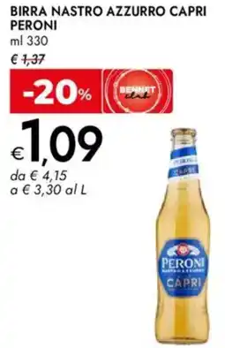 Bennet Birra nastro azzurro capri PERONI offerta