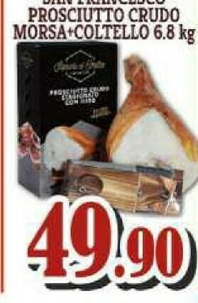 Sacoph Prosciutto crudo offerta