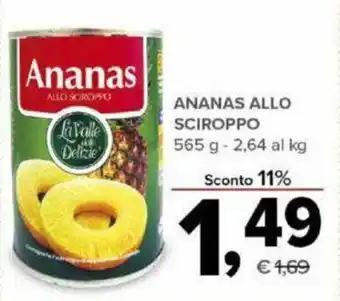 Ananas Allo Sciroppo 565g