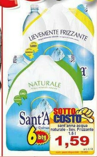 Pewex Acqua sant'anna offerta