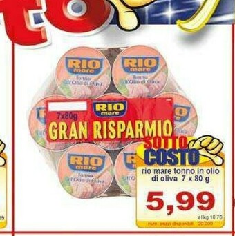 Pewex Tonno rio mare offerta