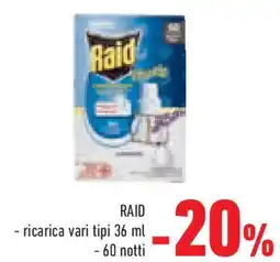 Conad Superstore Raid - ricarica vari tipi - 60 notti offerta
