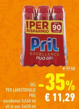 Conad Superstore Gel per lavastoviglie pril offerta