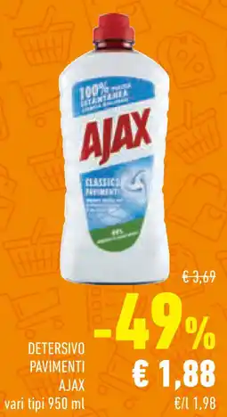 Conad Superstore Detersivo pavimenti ajax vari tipi offerta