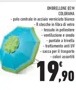 Conad Superstore Ombrellone 02 m colorama offerta