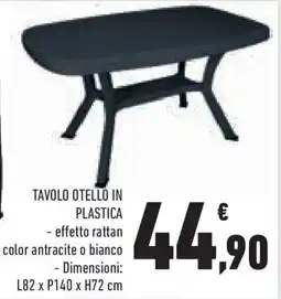 Conad Superstore Tavolo otello in plastica - effetto rattan offerta