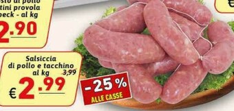 Ipercarni Salsicce offerta