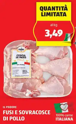ALDI Il podere fusi e sovracosce di pollo offerta