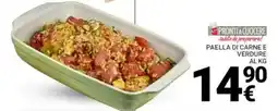 Supermercati Gulliver Paella di carne e verdure offerta