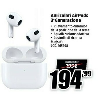 MediaWorld Airpods offerta
