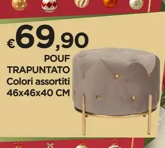 Mister Risparmio Pouf trapuntato offerta