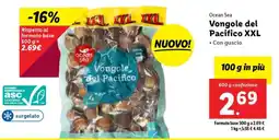Lidl Vongole del Pacifico XXL offerta