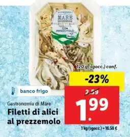 Lidl Filetti di alici al prezzemolo offerta