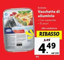 Lidl Vaschette di alluminio offerta