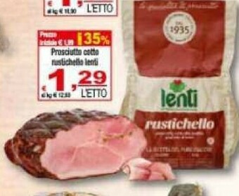 CTS Supermercati Prosciutto cotto offerta
