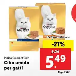 Lidl PURINA GOURMET GOLD offerta