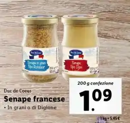 Lidl Senape francese offerta