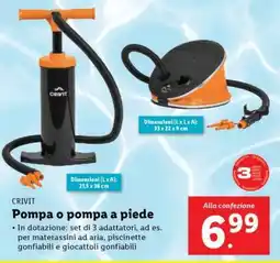 Lidl CRIVIT Pompa o pompa a piede offerta