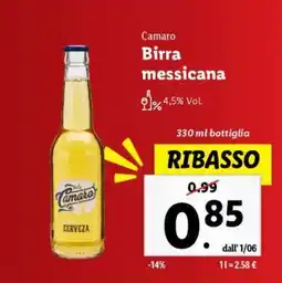 Lidl Camaro Birra messicana offerta