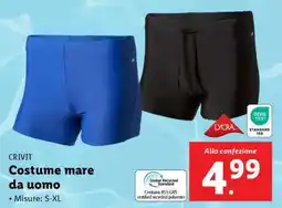 Lidl CRIVIT Costume mare da uomo offerta