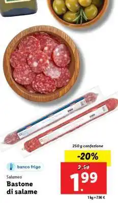 Lidl Bastone di salame offerta