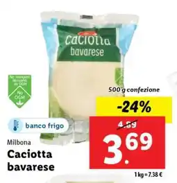Lidl Milbona Caciotta bavarese offerta