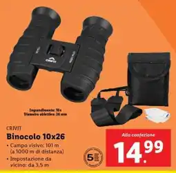 Lidl CRIVIT Binocolo 10x26 offerta