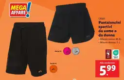Lidl CRIVIT Pantaloncini sportivi da uomo o da donna offerta