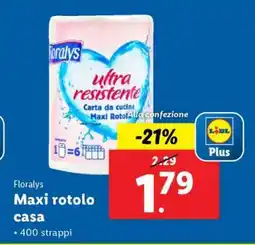 Lidl Florays Maxi rotolo casa offerta