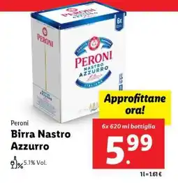 Lidl PERONI Birra Nastro Azzurro offerta