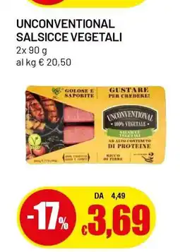 Famila Unconventional Salsicce Vegetali offerta