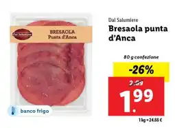 Lidl Bresaola Punta d'Anca offerta