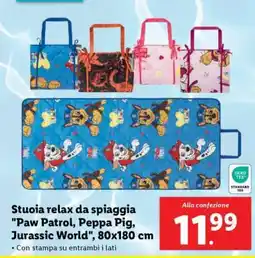 Lidl Stuoia relax da spiaggia offerta