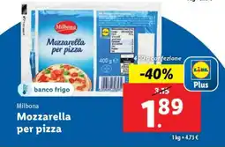 Lidl Milbona Mozzarella per pizza offerta