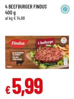 Famila 4 BEEFBURGER FINDUS offerta