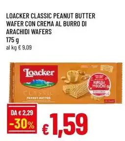 Famila Loacker Classic Peanut Butter Wafer offerta
