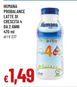 Famila HUMANA PROBALANCE LATTE DI CRESCITA 4 DA 2 ANNI offerta